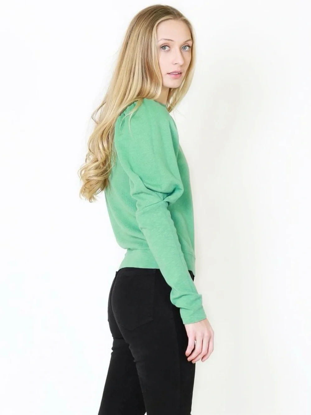 Ulla Johnson Philo Sweatshirt Turquoise Size S